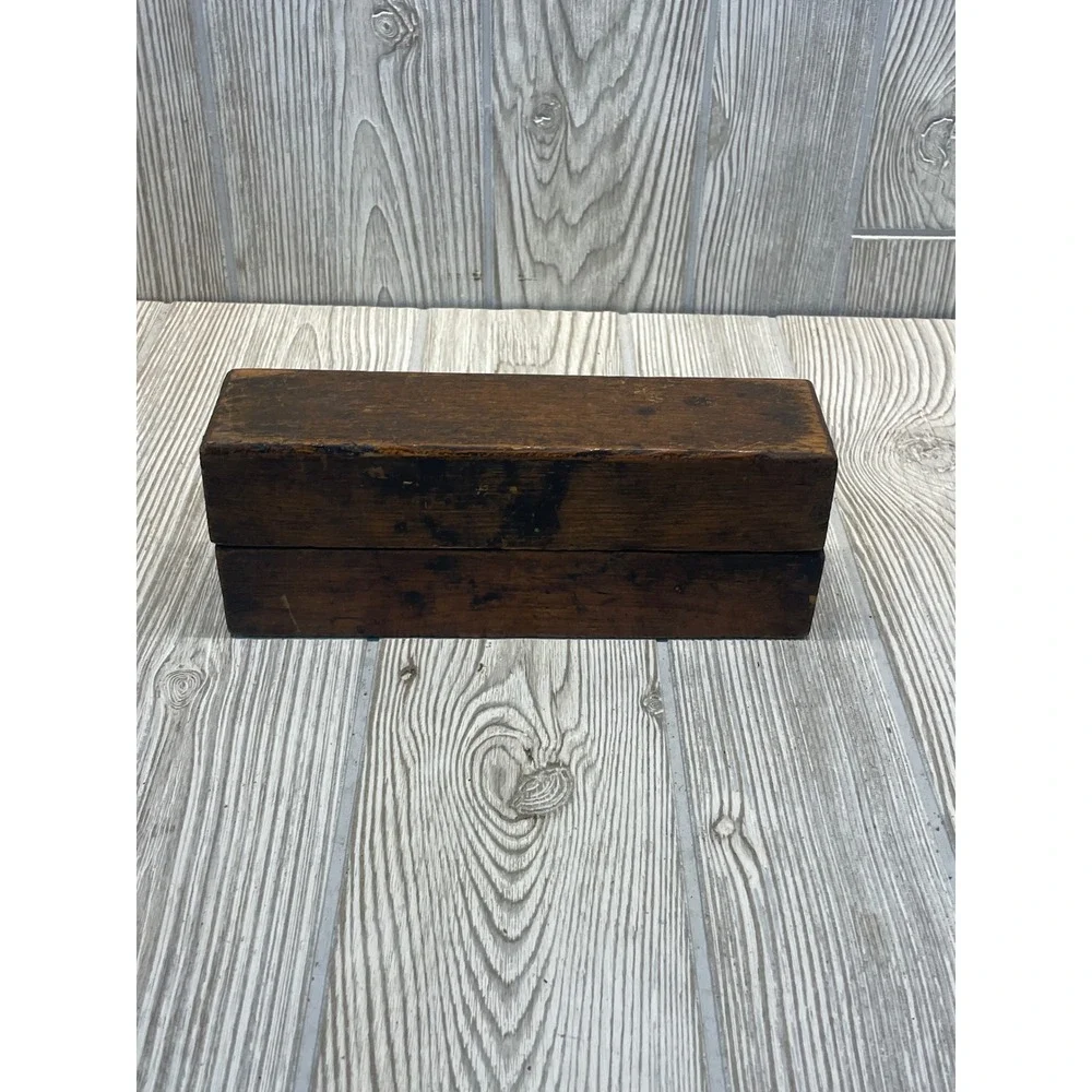 Vintage Industrial Metal Letter Stamp Set Alphabet A-Z with Wooden Storage Box
